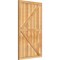 Ekena Millwork Framed Board-n-Batten Shutters w/Z-Bar, Rough Sawn Western Red Cedar, 32 1/4W x 55H, PR RBF06Z32X055RWR - alternate 3
